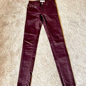 Waxed jeans